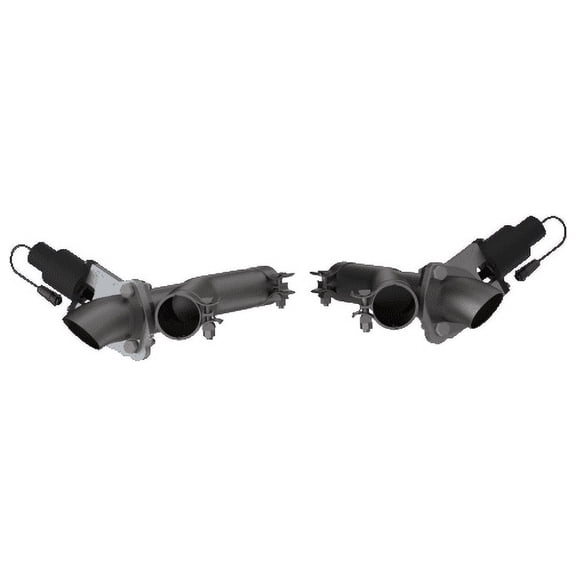 QTP 11-18 Dodge Durango 5.7L 2.5in 304SS Aggressor Cutout Dual Mid Pipes
