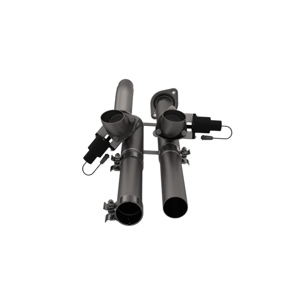 QTP 17-18 Ford Raptor EC/CC 2.5in 304SS Aggressor Cutout Dual Mid Pipes