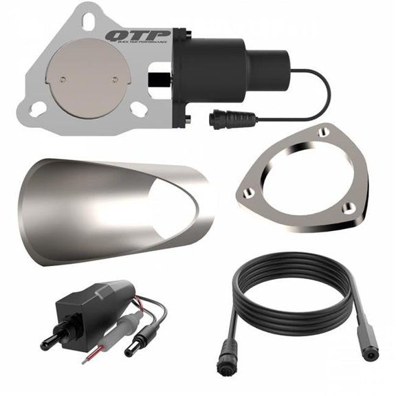 QTP  3 in. Electric Valve, Wiring, 1 Toggle Switch & 1 3 in. Diy Cutout Pipe