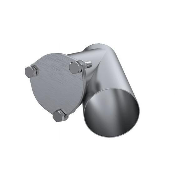 QTP 4in Weld-On QTEC Exhaust Cutout Y-Pipe