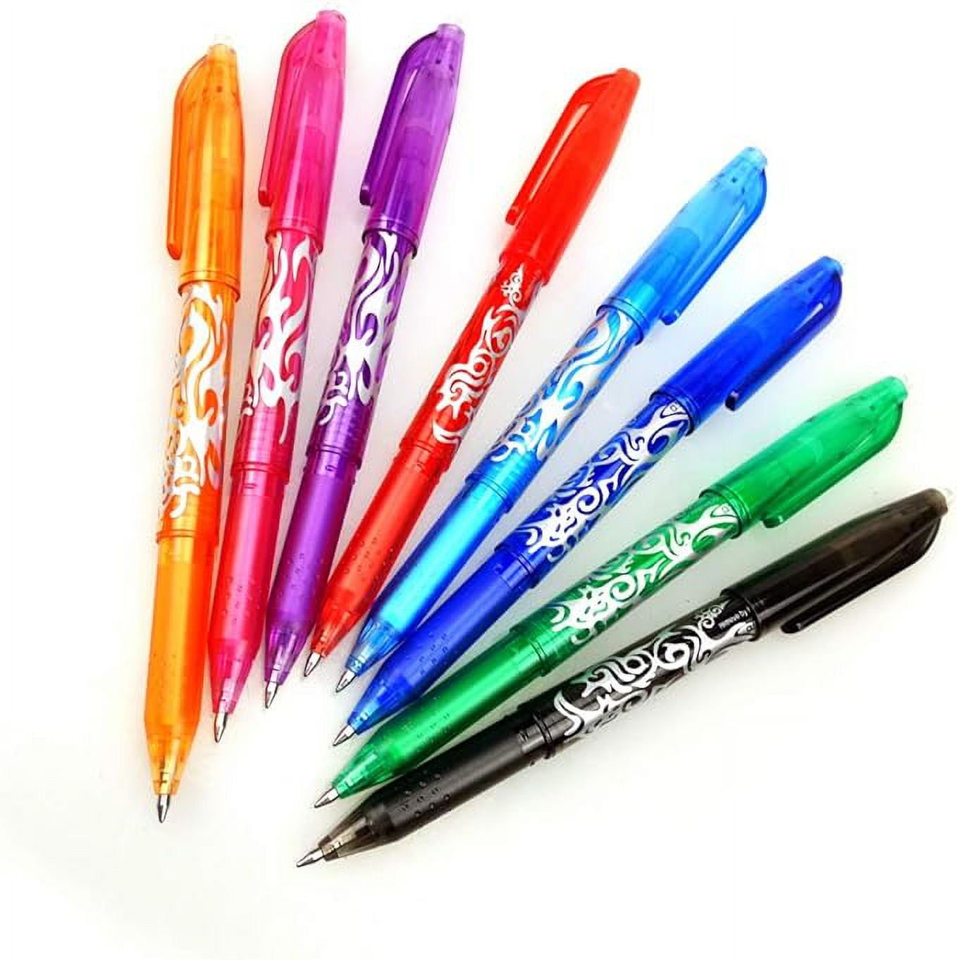 QTQYQJ Erasable Gel Pens Heat Erase Pens for Fabric,8 Pack Assorted