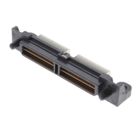 QTS-050-01-F-D-RA-WT Connector Header, 100 Position Outer Shroud Contacts Surface Mount, Right Angle Gold