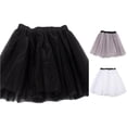 thumbnail image 1 of QTSHPN Ballet Skirt Girls Pommel Three Lined Ballet Dance Tutu Fashion Outfit Girl's Skirts Black One Size, 1 of 4