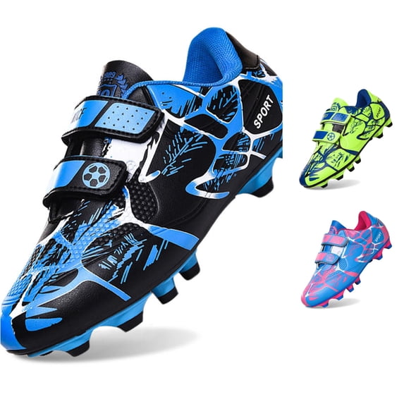 QTSHPN Boys Athletic Sneakers Football Boots Kids Girls Outdoor Non Training Shoes Unisex Trainers Kids Sneakers