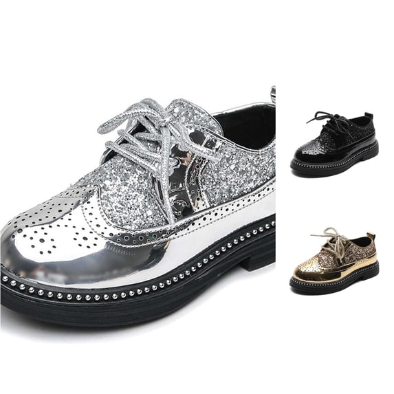 QTSHPN Boys Athletic Sneakers Versatile Fashion Sneakers for Carnival Performances Stylish on Lace up Shoes Soft Sole Everyday Wear Kids Athletic Sneakers