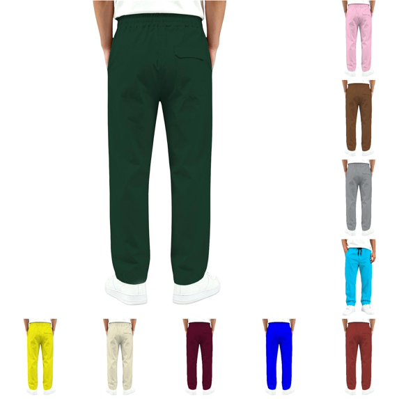 QTSHPN Boys Cargo Pants -Pocket Long Trousers Comfortable Casual Outdoor Play Daily Wear for Kids and Girls Kids Pants