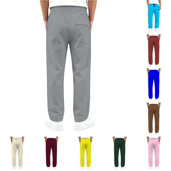 QTSHPN Boys Cargo Pants -Pocket Long Trousers Comfortable Casual Outdoor Play Daily Wear for Kids and Girls Kids Pants