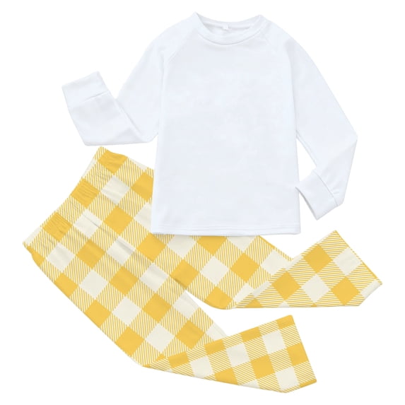QTSHPN Boys Outfit Sets Festive Plaid Christmas Two Piece Holiday Family Photo Matching Outfits Cozy Pajamas Warm Winter Party Wear Kids Pajamas Boys