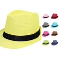 thumbnail image 1 of QTSHPN Children Boys and Girls Summer Casual Breathable Straw Short Brim Sun Hat Toddler Hats Boys, 1 of 3
