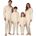 thumbnail image 1 of QTSHPN Family Christmas Pajamas Hooded Zip up Baby Outfit for Parents and Kids Pajamas Baby, 1 of 6