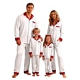 thumbnail image 1 of QTSHPN Family Christmas Pajamas Long Sleeve Matching Holiday Cozy Home Loungewear Outfit Festive Nightwear Attire for Parents and Kids Pajamas, 1 of 5
