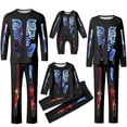 thumbnail image 1 of QTSHPN Family Halloween Pajamas Matching Sets Long Sleeve Top and Pants Cozy Loungewear Holiday Print Sleepwear Pajamas, 1 of 5