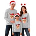 thumbnail image 1 of QTSHPN Family Matching Christmas Outfits Crewneck Sweatshirts Holiday Themed Cozy Casual Wear Festive Couple Apparel Crewneck Sweatshirt, 1 of 7