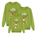 thumbnail image 1 of QTSHPN Family Matching Christmas Sweatshirt Christmas Deer Print Casual Sweatshirt Long Sleeve Round Neck Outfit Top Sweatshirt, 1 of 4