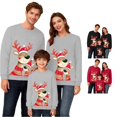 thumbnail image 1 of QTSHPN Family Matching Hoodie Holiday Sweatshirts Festive Print Outfit Cozy Sweatshirt, 1 of 6