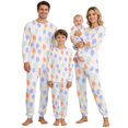 thumbnail image 1 of QTSHPN Family Matching Outfits Easter Holiday Cute Bunny Graphic Funny 2 Piece Long Sleeve Top with Pants Set Pajamas, 1 of 6