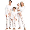 thumbnail image 1 of QTSHPN Family Matching Outfits Easter Holiday Cute Bunny Graphic Long Sleeve Top with Pajama Pants Two Piece Set Pajamas, 1 of 6