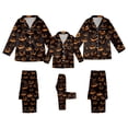 thumbnail image 1 of QTSHPN Family Matching Outfits Halloween Long Sleeve Silk Like Sleepwear Comfortable Loungewear Party Outfit for Parents and Kids Halloween Pajamas, 1 of 6