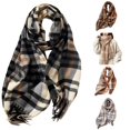 thumbnail image 1 of QTSHPN Fashion Long Plaid Blanket Winter Fall Warm Big Tartan Scarves Wrap Shawl Scarf Winter, 1 of 7