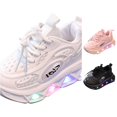 thumbnail image 1 of QTSHPN Girl Casual Sneaker Sports Luminous Breathable Light Middle Small Children Lightweight Soft Sole Baby Walking Shoes Big Kids Sneakers, 1 of 9