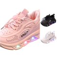 thumbnail image 1 of QTSHPN Girl Casual Sneaker Sports Luminous Breathable Light Middle Small Children Lightweight Soft Sole Baby Walking Shoes Big Kids Sneakers, 1 of 5