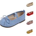 thumbnail image 1 of QTSHPN Girl Sneakers Ballet with Bow Fashion Summer Children Sandals Casual Flat Bottom Lightweight Style Kid Shoes, 1 of 9