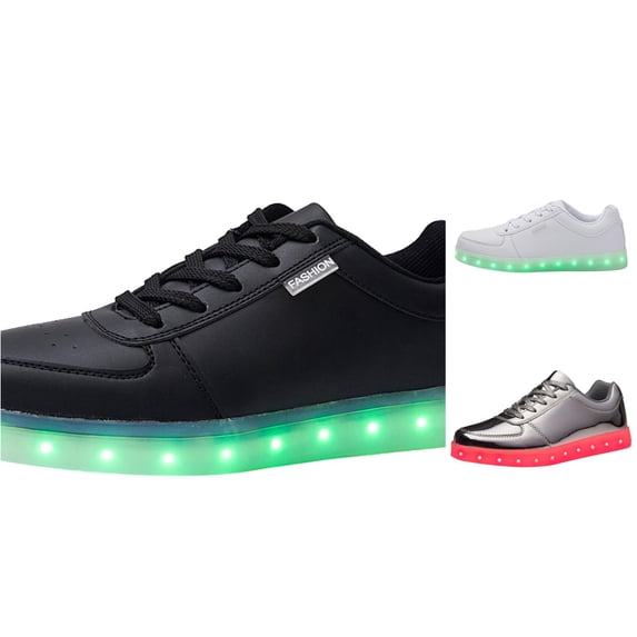 QTSHPN Girl Sneakers Carnival Unisex LED Light High Top Light Flashing Trainers USB Charging Shoes for Children Kids Shoes