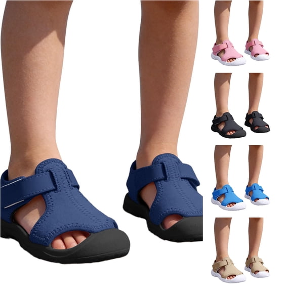 QTSHPN Girl Sneakers Summer Breathable Beach Thick Sole Outdoor Casual Walking Shoes for Toddlers Kids Kids Athletic Sneakers