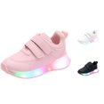 thumbnail image 1 of QTSHPN Girls Sneakers Kids Light up Padded Casual Sport Shoes Comfortable Everyday Play Footwear Big Kids Sneaker, 1 of 5