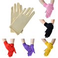 thumbnail image 1 of QTSHPN Gloves Women Solid Fashion Ceremonial Short Dance Color Accessory Formal Evening Party Elegant Beige One Size, 1 of 2