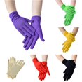 thumbnail image 1 of QTSHPN Gloves Women Solid Fashion Ceremonial Short Dance Color Accessory Formal Evening Party Elegant One Size, 1 of 3