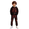 thumbnail image 1 of QTSHPN Halloween Kids Skeleton Hoodie Cozy Trick or Adventures Party Wear Sweatshirt Boys, 1 of 5