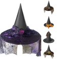 thumbnail image 1 of QTSHPN Kids Halloween Witch Hat Children Decorative Props Golden Thread Cosplay Headdress Caps hats for kids, 1 of 3