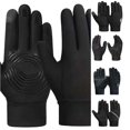 thumbnail image 1 of QTSHPN Kids Riding Gloves Children Riding Warm on Touch Screen Outdoor Sports Skiing Full Finger 3 14 Years Fashion Kids Workout Gloves Black 4-6 Years, 1 of 4