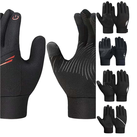 QTSHPN Kids Riding Gloves Children Riding Warm on Touch Screen Outdoor Sports Skiing Full Finger 3 14 Years Fashion Kids Workout Gloves Red 4-6 Years