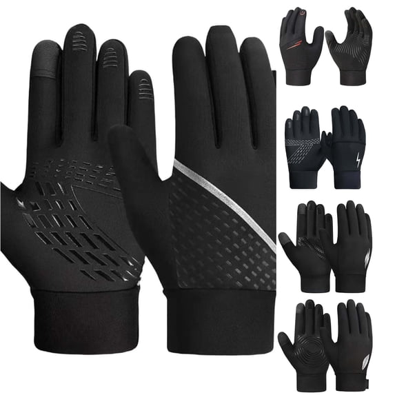 QTSHPN Kids Riding Gloves Children Riding Warm on Touch Screen Outdoor Sports Skiing Full Finger 3 14 Years Fashion Kids Workout Gloves Silver 6-8 Years