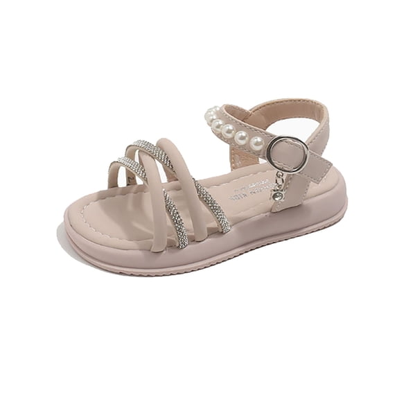 QTSHPN Kids Sandals Girls Girls' Style Fashionable Flip Flops with Rubber Soles and Fasteners Sandals for Kids
