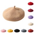 thumbnail image 1 of QTSHPN Kids Winter Hat Warm Autumn Winter Solid Color Beret Pumpkin Woolen Kids Girls Hat, 1 of 3