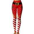 thumbnail image 1 of QTSHPN Leggings Women Christmas Print Fashion Long Sports Pants Women's Pants Red_028 M, 1 of 4