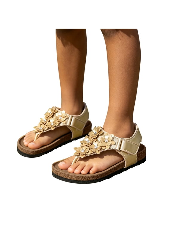 Little Girls Sandals Girls Casual Soft Sole Open Toe Beach for Summer Outdoor Play Water Sandals Kids