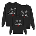 thumbnail image 1 of QTSHPN Matching Family Christmas Sweatshirts Dad Funny Christmas Prints Long Sleeve Xmas Cute Pullover Kids Mama Matching Outfit Festival Party Sweatshirt Men, 1 of 5