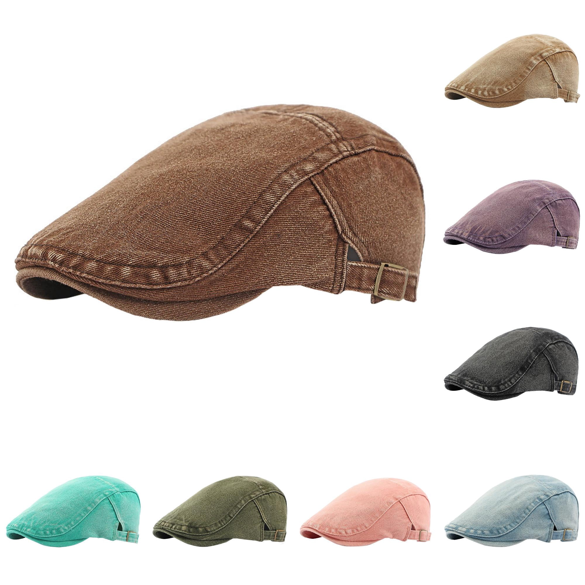 QTSHPN Men's and Women's Matching British Beret Hat for Couples Casual ...