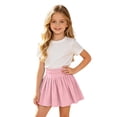 thumbnail image 1 of QTSHPN Pleated Skirt Girls High Waist Tennis Sports Yoga Activewear with Built in Shorts Fashion Girls Skirts Light Red 13-14 Years, 1 of 6