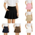 thumbnail image 1 of QTSHPN Sports Skirt Pleated High Waist Stretch Casual with Pockets School Style 5 14 Years Girls Skirts Black 110, 1 of 4