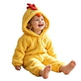 thumbnail image 1 of QTSHPN Toddlers Halloween Boys Chicken Romper Jumpsuit Hooded Outfit for Party Cosplay, 1 of 9
