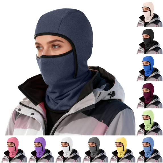 QTSHPN Winter Hat and Scarf Set for Women Ski Windproof Thermal Winter Face Cold Weather Skiing Motorcycle Outdoor Work Unisex Adult Winter Hats for Women & Men