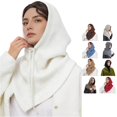 thumbnail image 1 of QTSHPN Winter Hat and Scarf Set for Women Unisex Knit Scarf Hat 2 in 1 Convertible Winter Neck Warmer Cold Weather Adult Winter Hats for Women & Men, 1 of 3