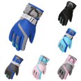 thumbnail image 1 of QTSHPN Winters Warm Gloves Windproof S M L Size Winter Warm Boys Outdoor Skating Kids Ski Girls Snowboarding Mittens Cold Weather Fashion Mittens for Women Blue 13-16 Years, 1 of 6