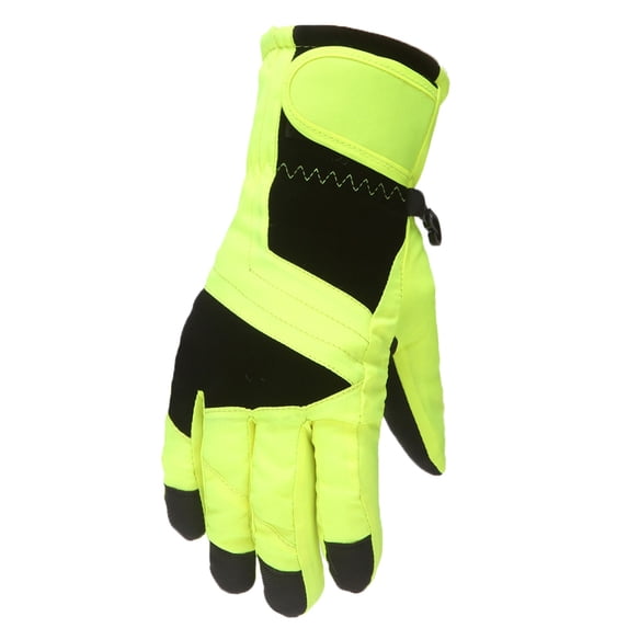QTSHPN Winters Warm Gloves Winter Soft Outdoor Kids Boys Girls Skating Snowboarding Windproof Warm Durable Ski Cold Weather Fashion Mittens for Women Green One Size