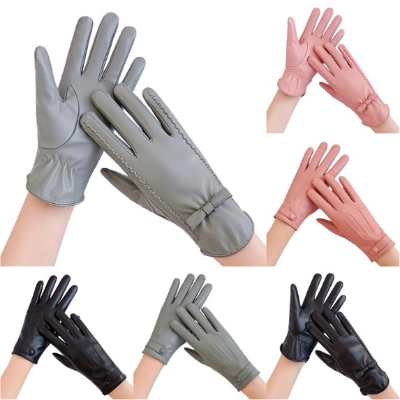 QTSHPN Womens Riding Gloves Fashion Lace Embroidery Lined Driving Gloves Elegant Chic Handwear Womens Glove GY1 One Size